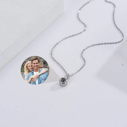 Personalized Photo Projection Necklace