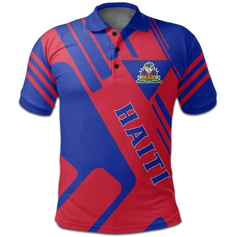 Haiti Flag Polo Shirt