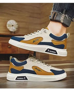 Men’s Leather Low-Top Casual Sneakers –