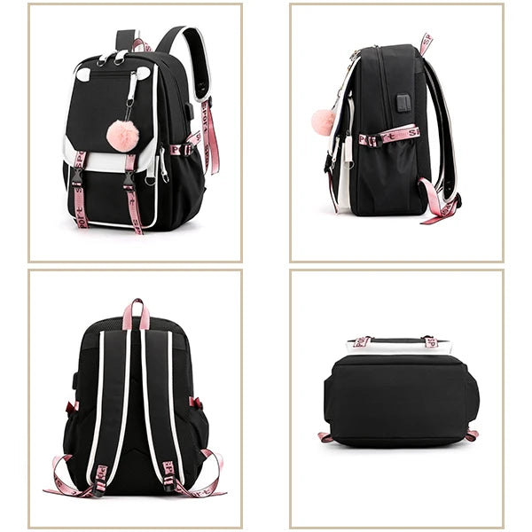Lilo & Stitch Adventure Backpack – Cartoon Print School Bag for Teens, Kids