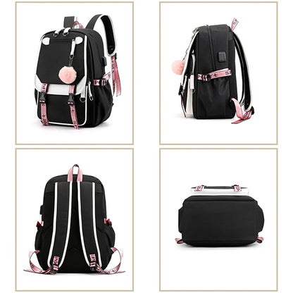 Lilo & Stitch Adventure Backpack – Cartoon Print School Bag for Teens, Kids