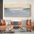 Large Hand-Painted Abstract Oil Painting