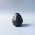 Minimalist Black Ceramic Vase