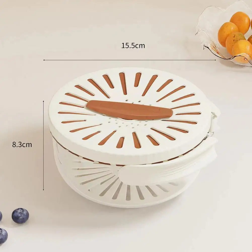 Premium Food-Grade Double-Layer Draining Bowl