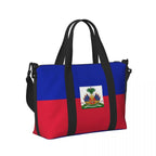 Haiti Flag Large Capacity Travel Tote