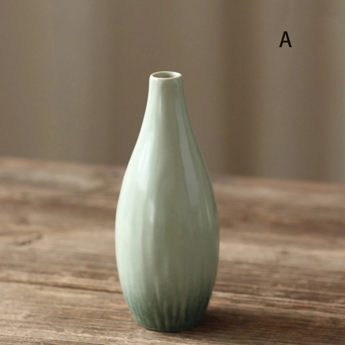 Simple Ceramic Hydroponic Vase – Small Decorative Plant Pot for Living Room & Dining Table