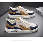 Men’s Leather Low-Top Casual Sneakers –