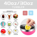 FrostGuard Pro Stainless Steel Tumbler – 30oz/40oz