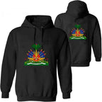 Haiti Flag Sweatshirt – Personalized Name & Number | Men & Youth College Style