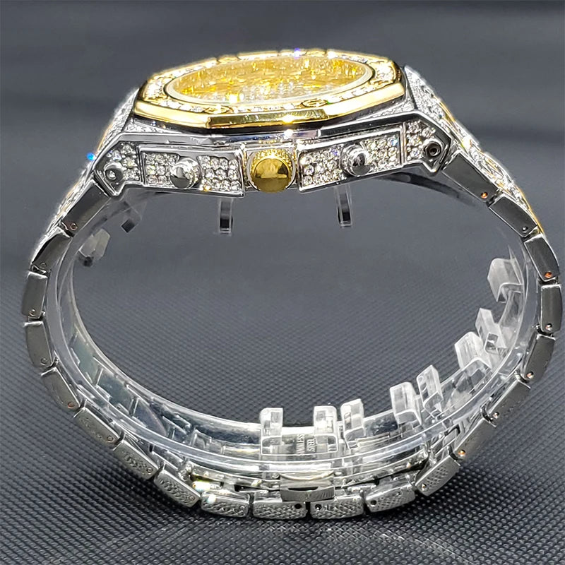 Luxury Iced Out Diamond Men's Watch