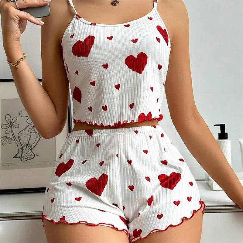 2-Piece Short & Tank Top Sleepwear