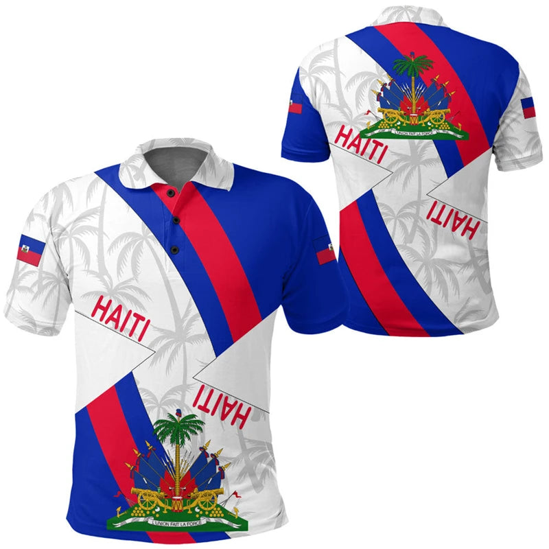 Haiti Flag Polo Shirt