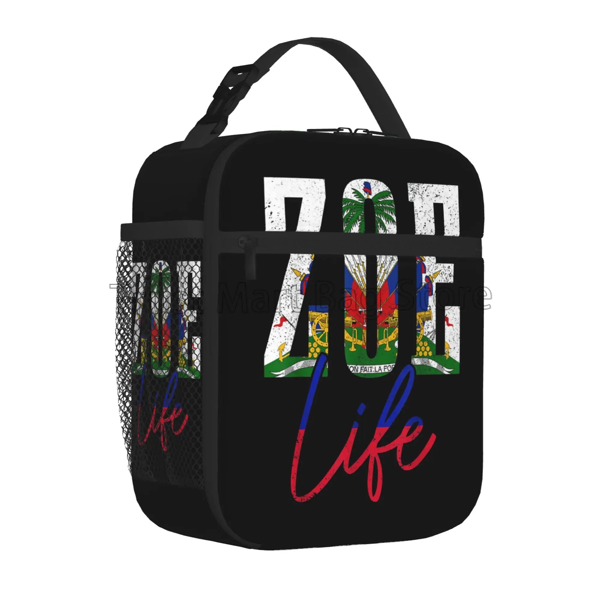 Haiti Flag Insulated Lunch Bag