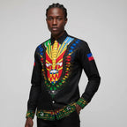 Haiti Emblem 3D Long Sleeve Shirt – Vintage Caribbean Streetwear