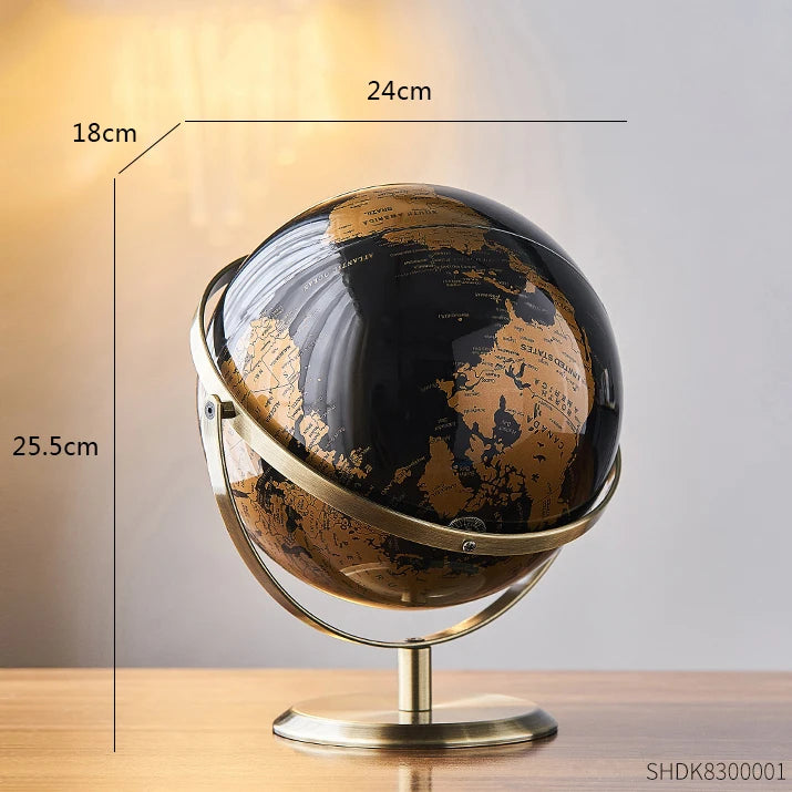 Retro World Globe Modern Learning World Map Globe