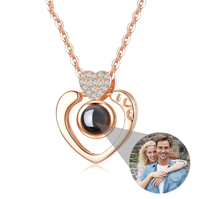 Personalized Photo Projection Necklace