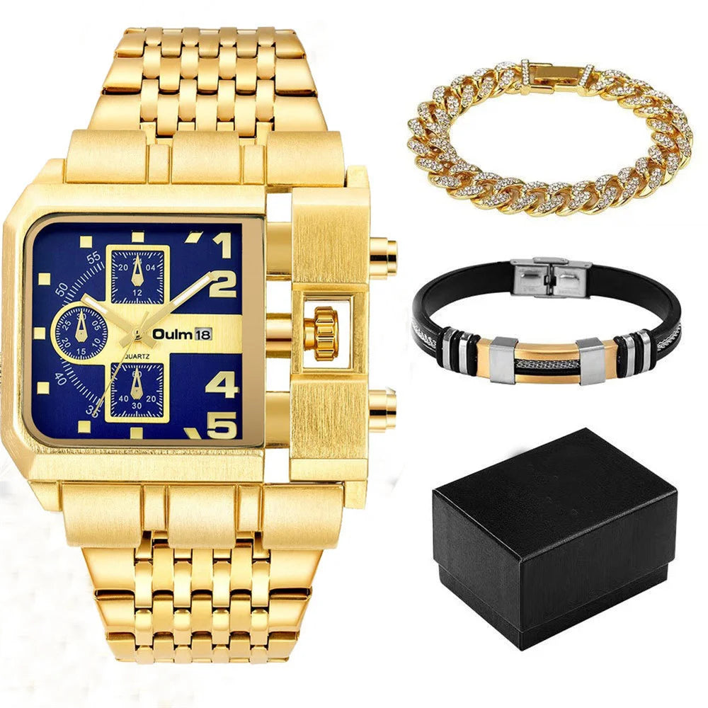 Men’s Luxury Watch & Jewelry Gift Set