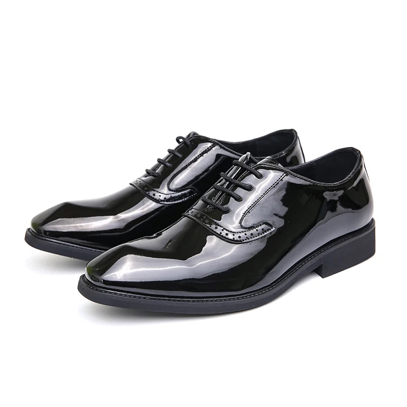 Men's Shiny Emerald Dress Shoes