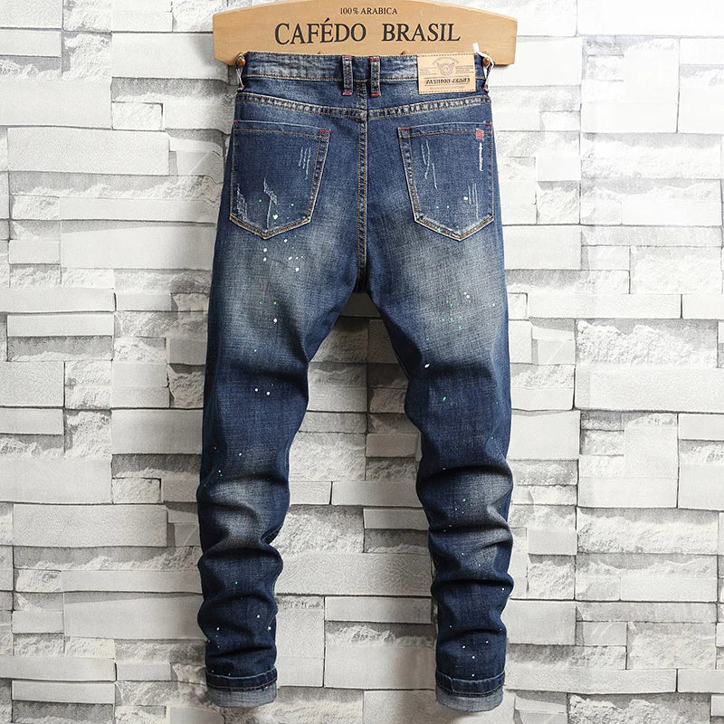Men’s Slim-Fit Pencil Jeans