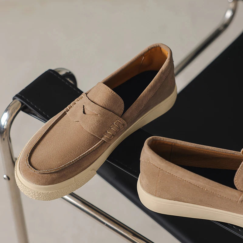 Suede Leather Men’s Loafers