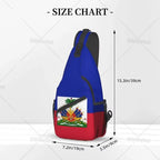 Haitian Flag Sling Backpack