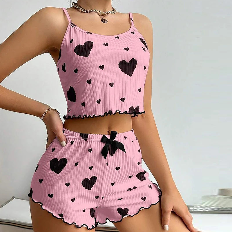 2-Piece Short & Tank Top Sleepwear