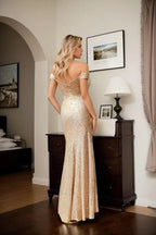 Women’s Sexy Sequined Split Maxi Dress