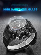 Men’s Fashion Sport Watch – 50M Waterproof, Shock Resistant LED Alarm