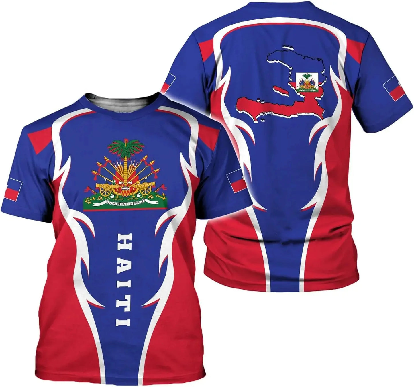 Print Performance Tee Haiti Men and Women