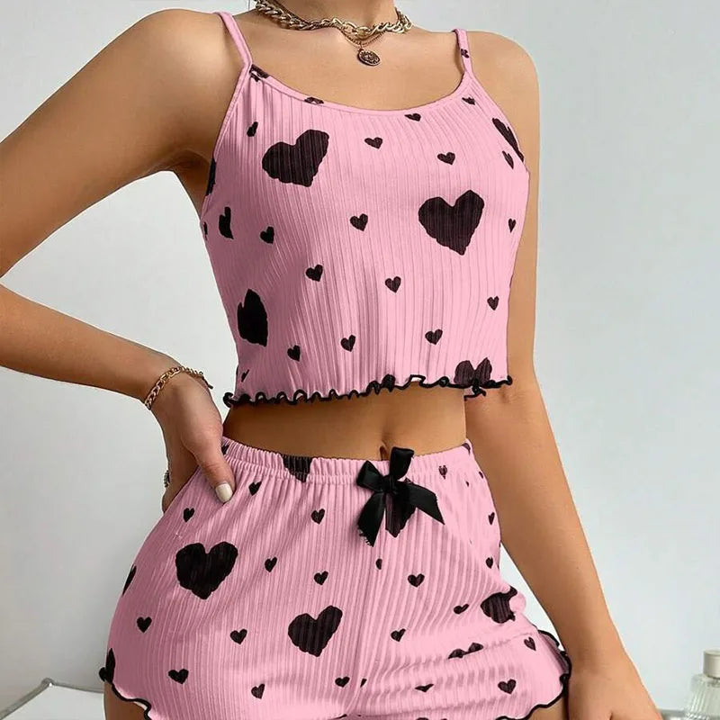 2-Piece Short & Tank Top Sleepwear