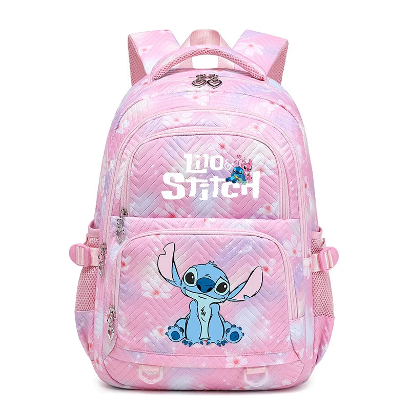 Stitch Backpack – Large Capacity Anime Print Daypack for School, Travel