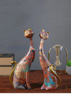 Cat Decoration Resin Abstract Ornaments