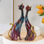 Cat Decoration Resin Abstract Ornaments