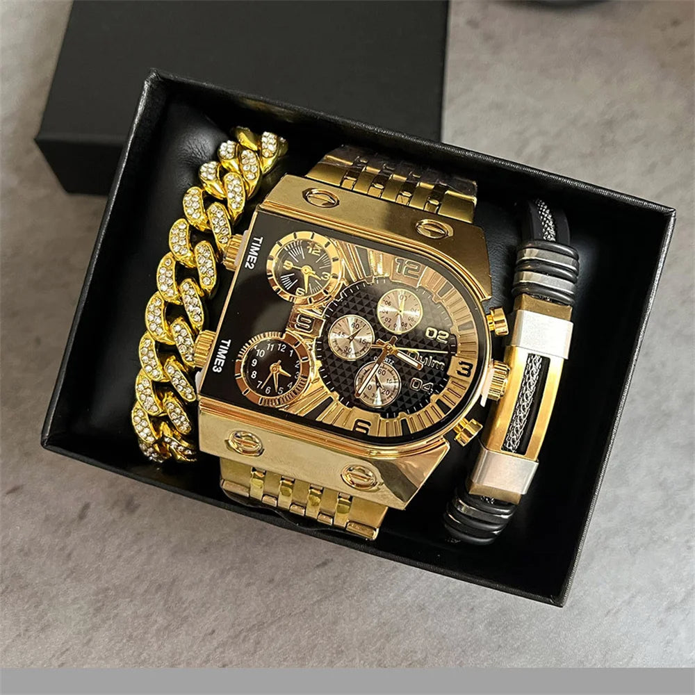 Men’s Luxury Watch & Jewelry Gift Set