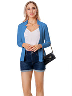 Women's Elegant Open-Front Long Sleeve Cardigan