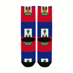 🇭🇹 Haitian Flag Half-Calf Sports Socks