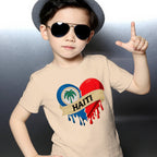 Haiti Youngsters' Casual Short-Sleeve T-Shirt - Round Neck, Summer Ready