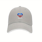 Haiti Flag Heart Baseball Cap – Adjustable for men and women