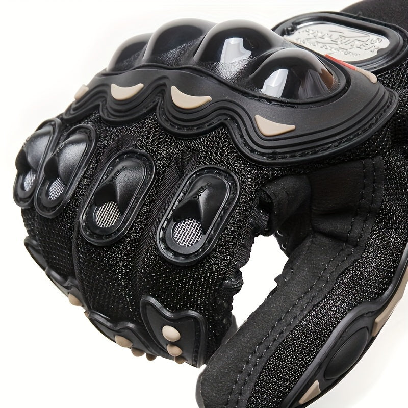 Unisex Four-Season Touchscreen Gloves - Breathable Motorcycle & Cycling Gloves