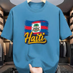 Men's Casual Haiti Graphic Print T-Shirt