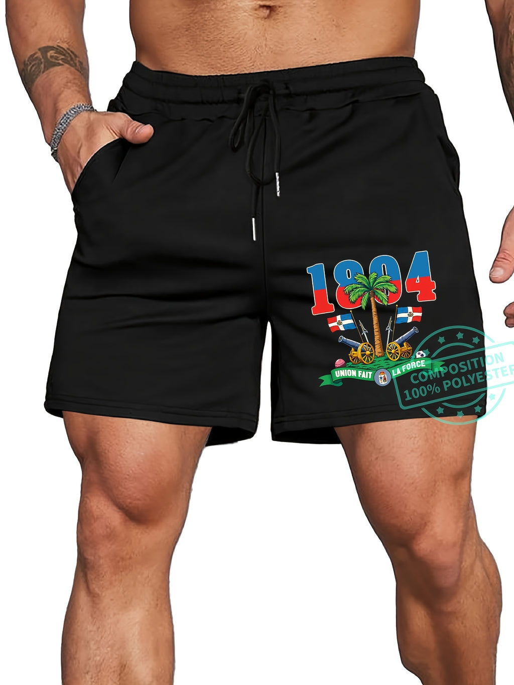 Men’s Haiti Flag Day Shorts – 1804 Independence