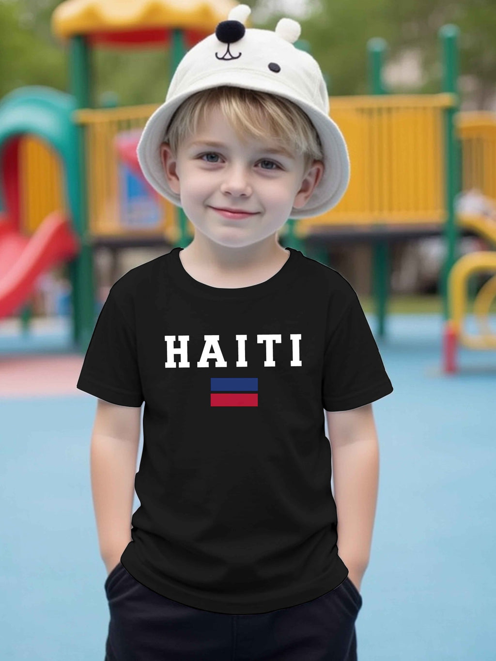 Boys' Haiti Graphic Cotton T-Shirt