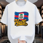 Men's Casual Haiti Graphic Print T-Shirt