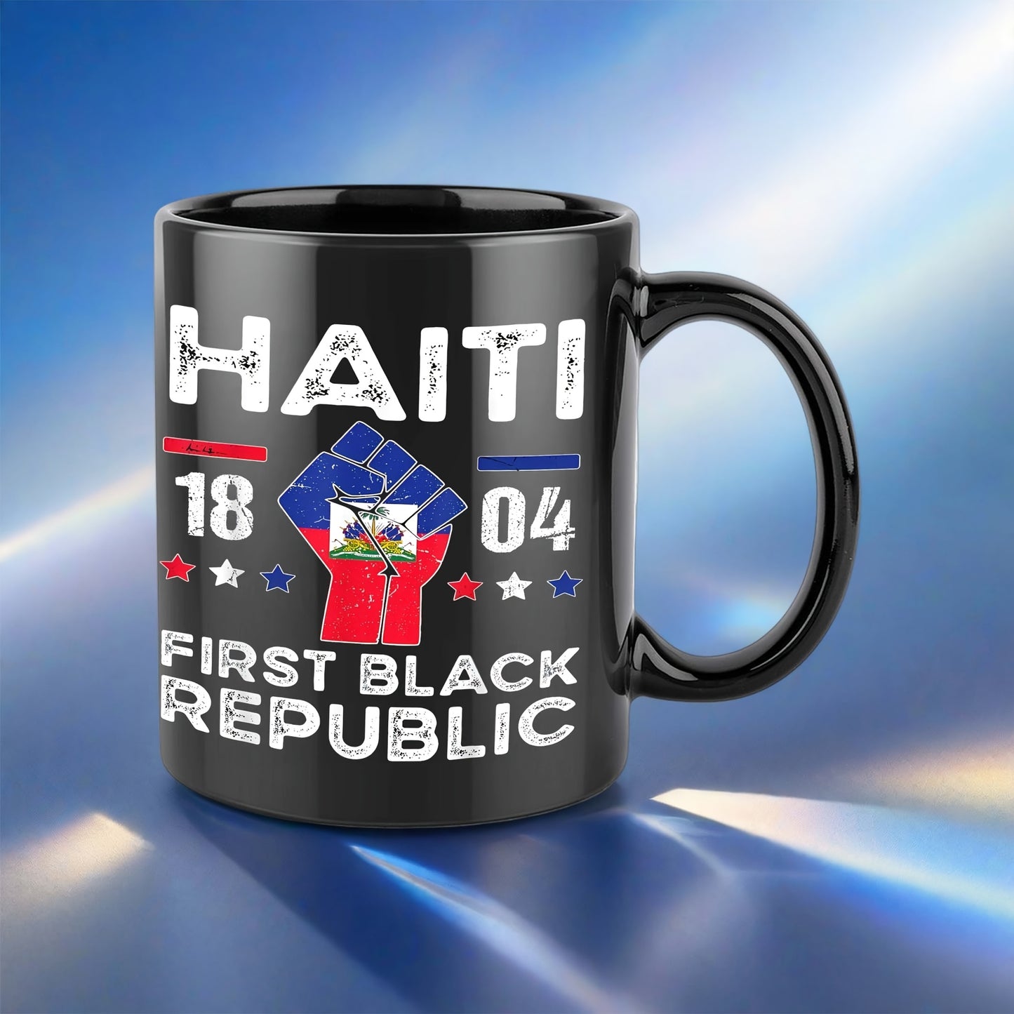 Haiti Flag Ceramic Mug
