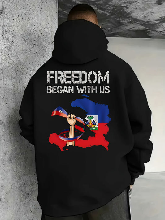 Freedom Began With Us" – Haitian Independence Premium Hoodie