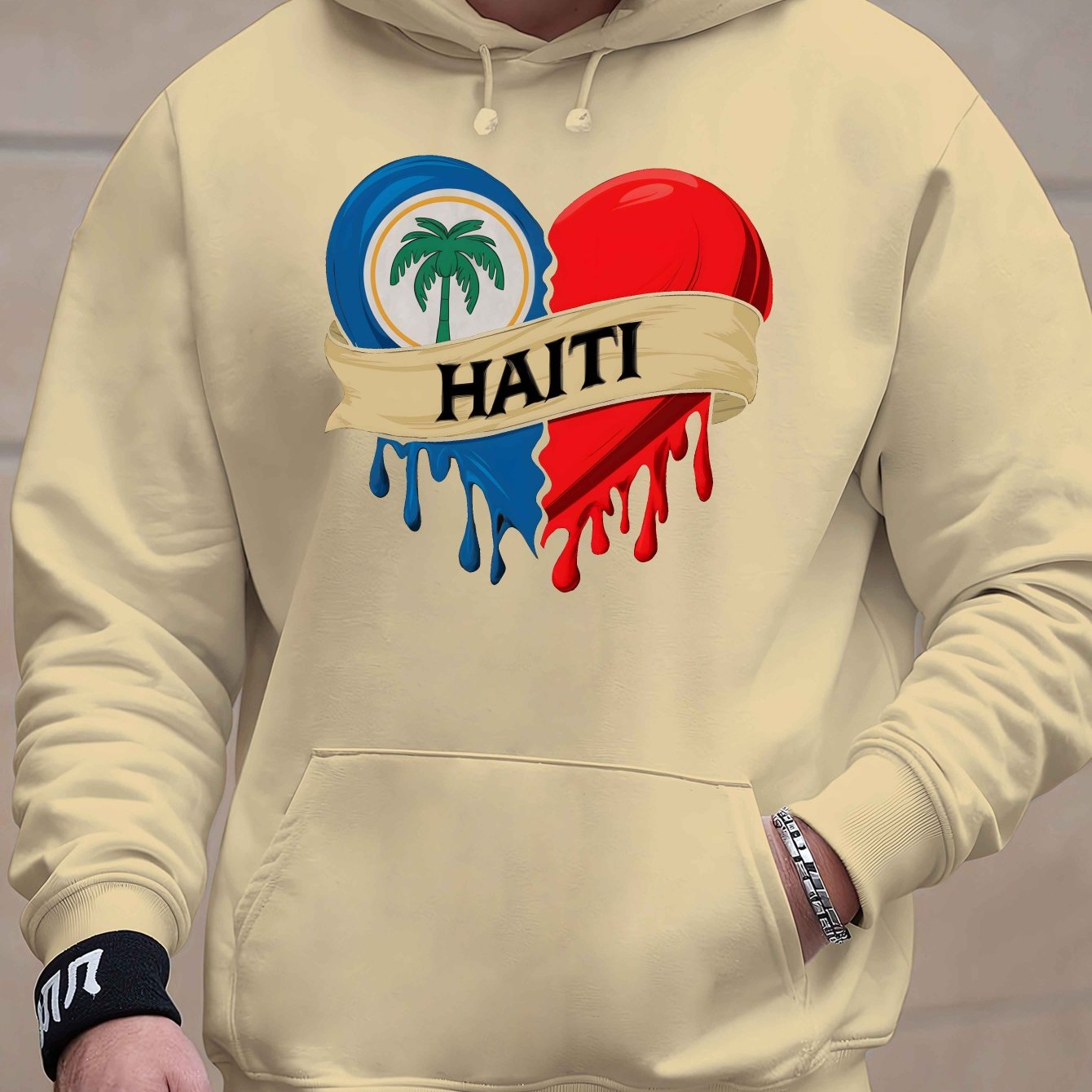 Men’s Haiti Printed Hoodie – Stylish & Comfortable Streetwear Essential