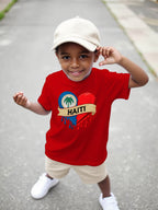 Haiti Youngsters' Casual Short-Sleeve T-Shirt - Round Neck, Summer Ready
