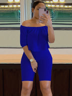 Women's Sexy Off-Shoulder Two-Piece Pantsuit