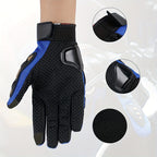 Unisex Four-Season Touchscreen Gloves - Breathable Motorcycle & Cycling Gloves