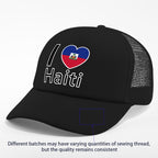 Show your pride in style with the “I Love Haiti” Patriotic Trucker
